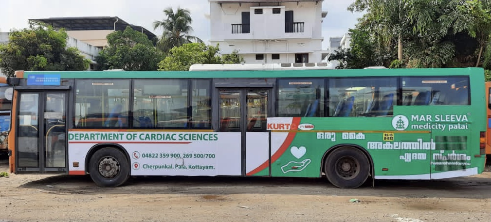 low floor bus advertising in kerala