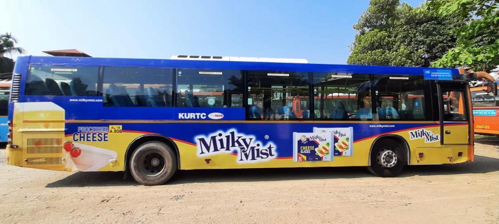 low floor bus advertising in kerala