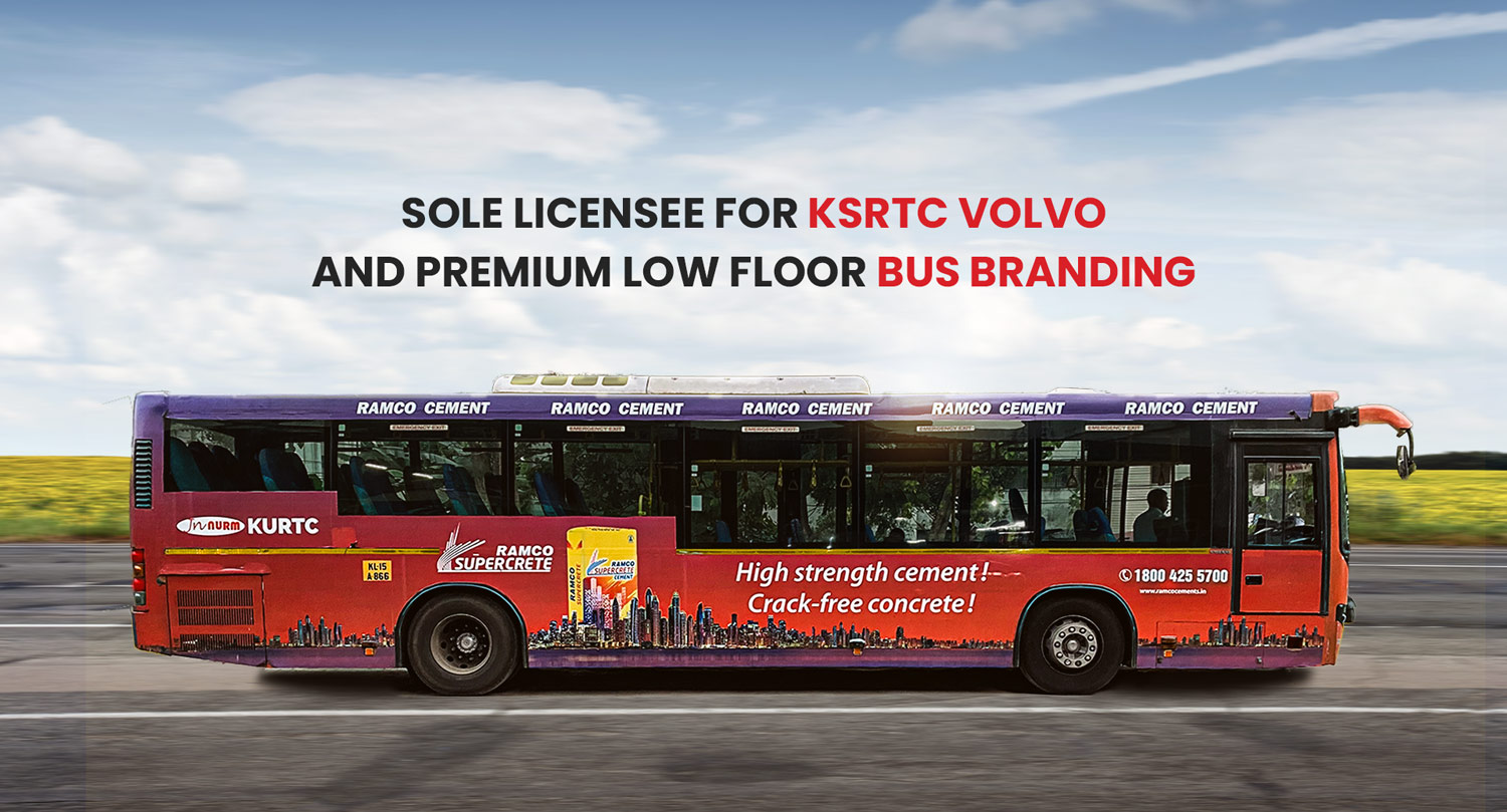 volvo bus branding in kerala ksrtc