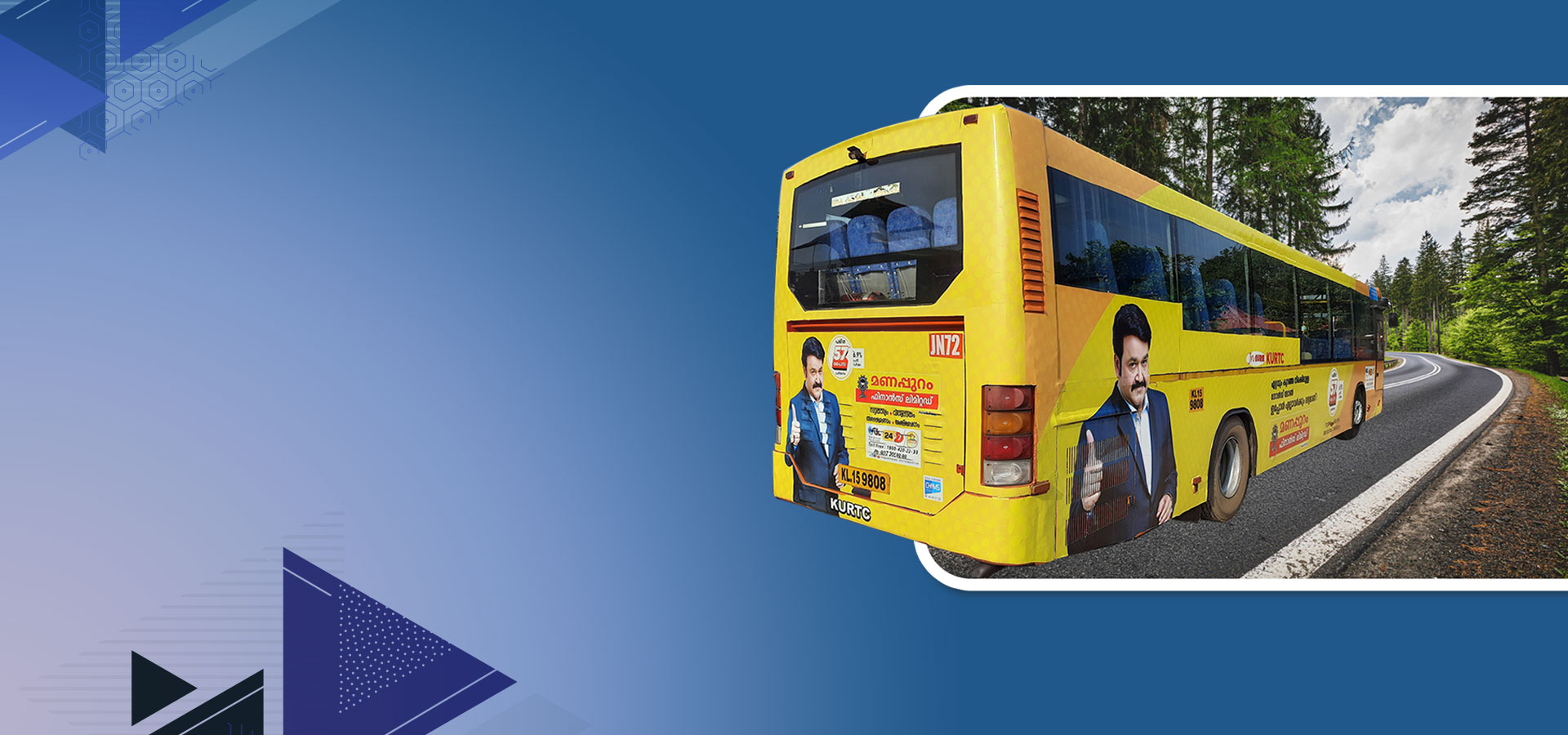 volvo bus advertising kerala rtc